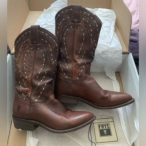 Frye Leather Cowboy Boots